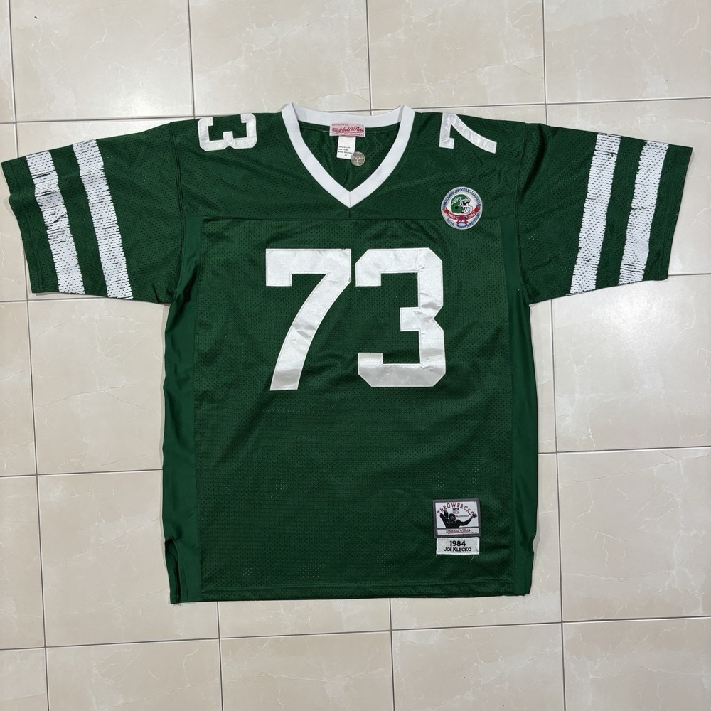 Rare Mitchell & Ness Joe Klecko NY Jets 1984 Throwback Jersey Sz 52 AFC Patch